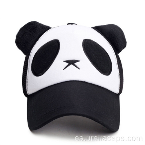 Panda de dibujos animados niños gorra